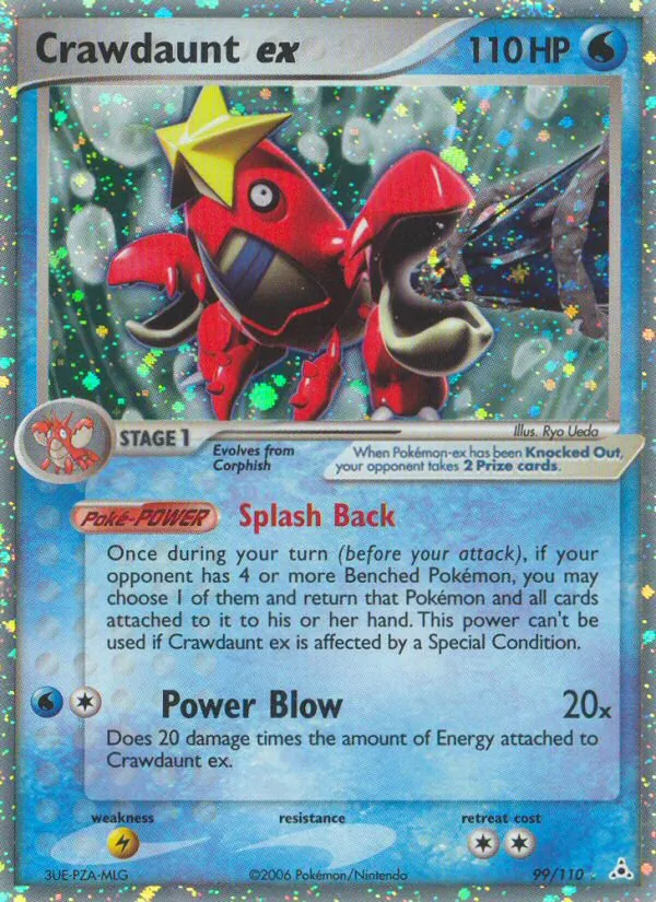 Crawdaunt ex card