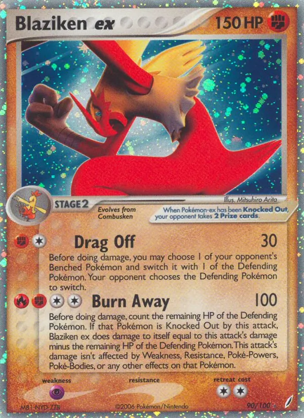 Blaziken ex card