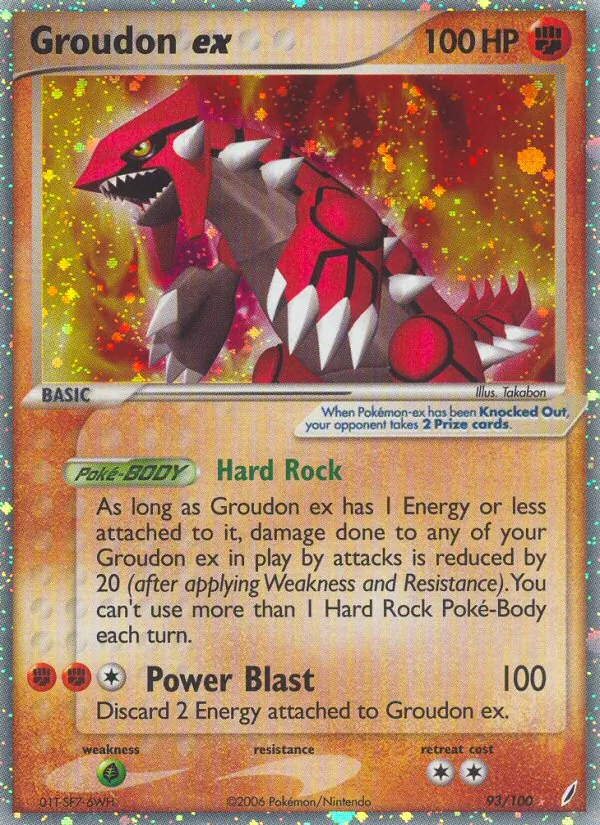 Groudon ex card