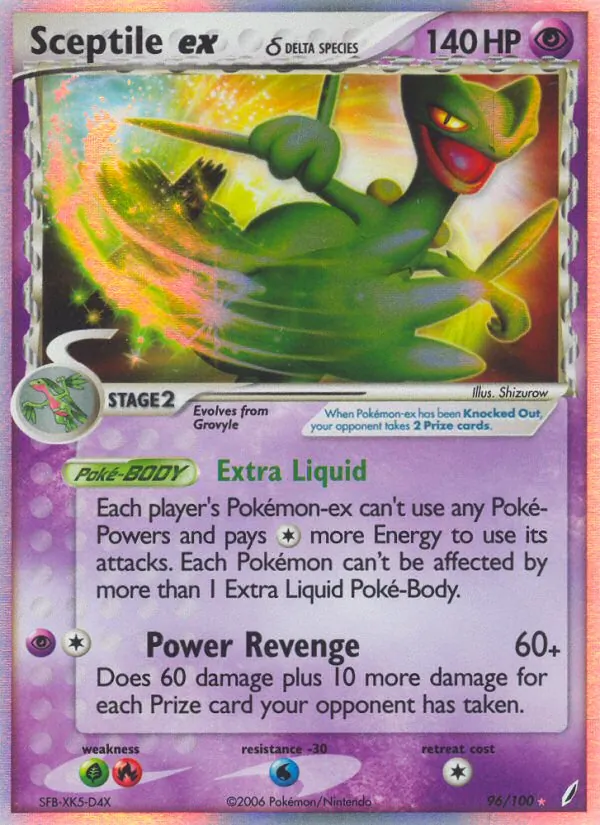 Sceptile ex δ card