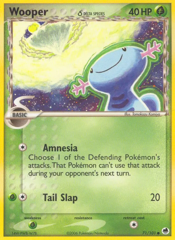 Wooper δ card