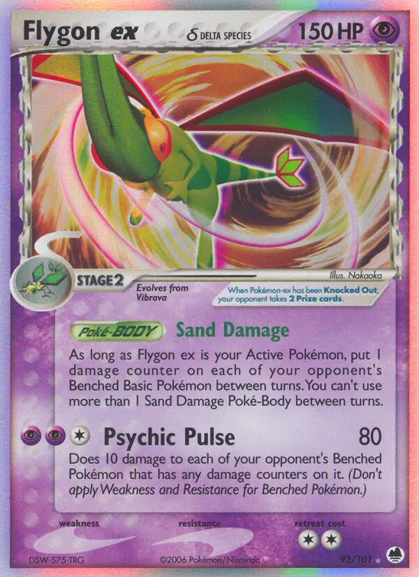Flygon ex δ card