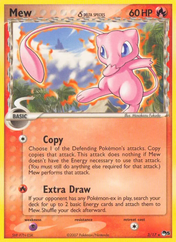 Mew δ card