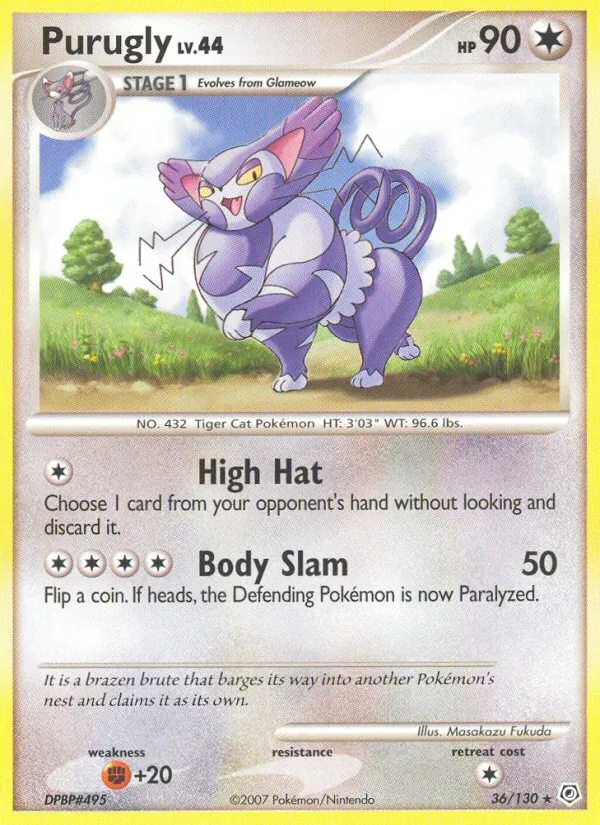 Purugly card