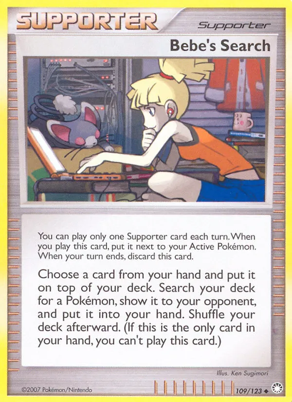 Bebe's Search card