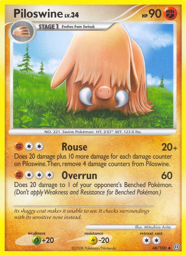 Piloswine card