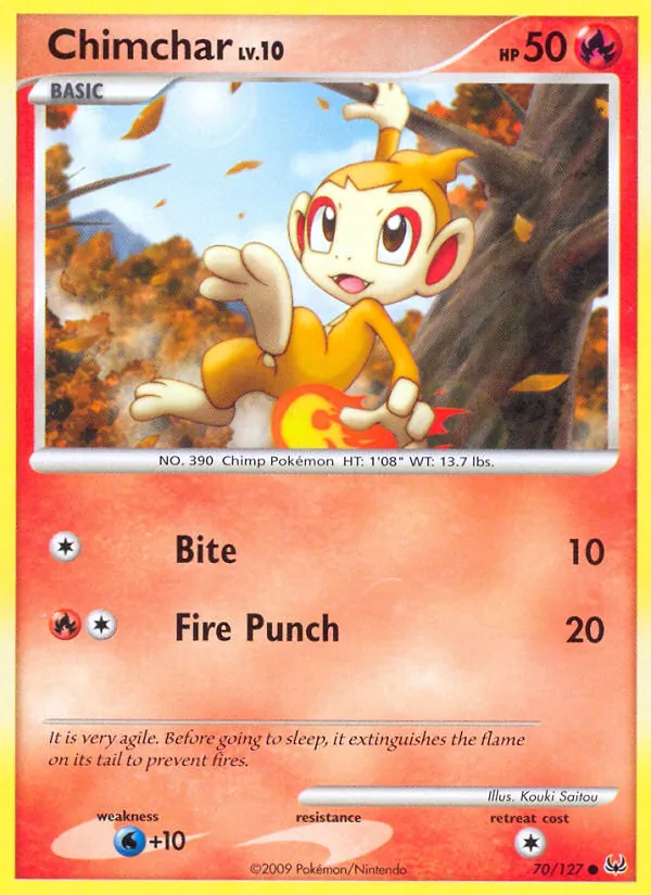 Chimchar card