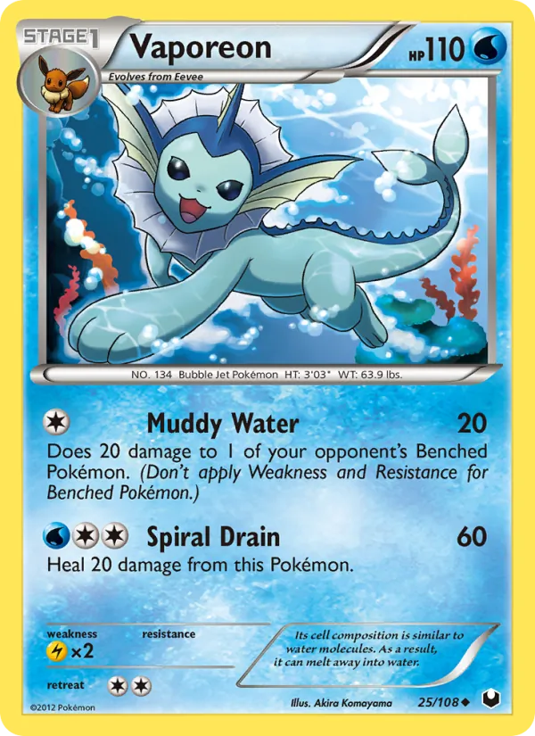 Vaporeon card