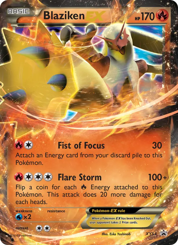 Blaziken EX card