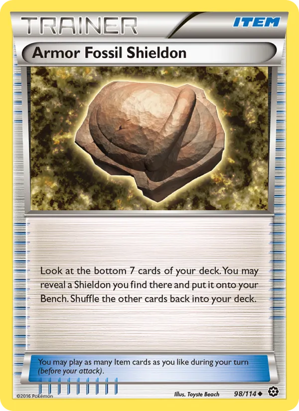 Armor Fossil Shieldon card
