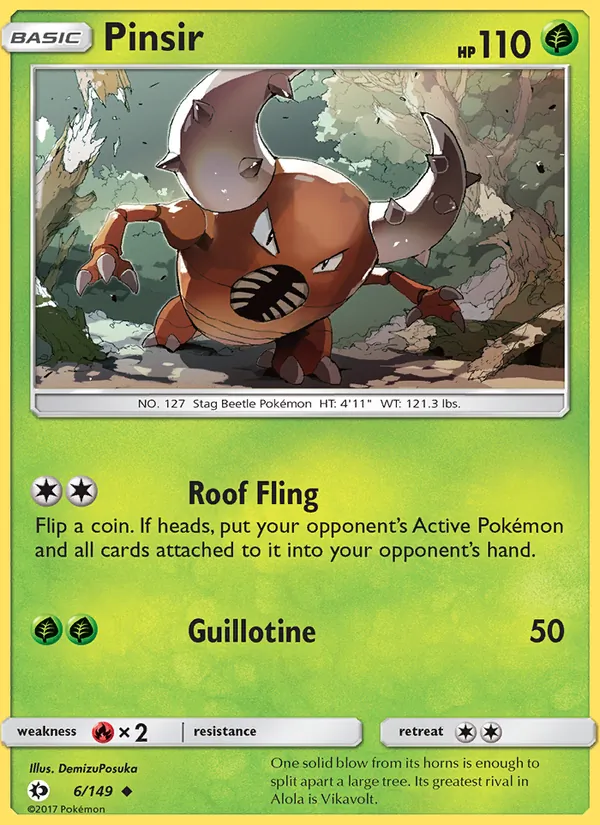 Pinsir card