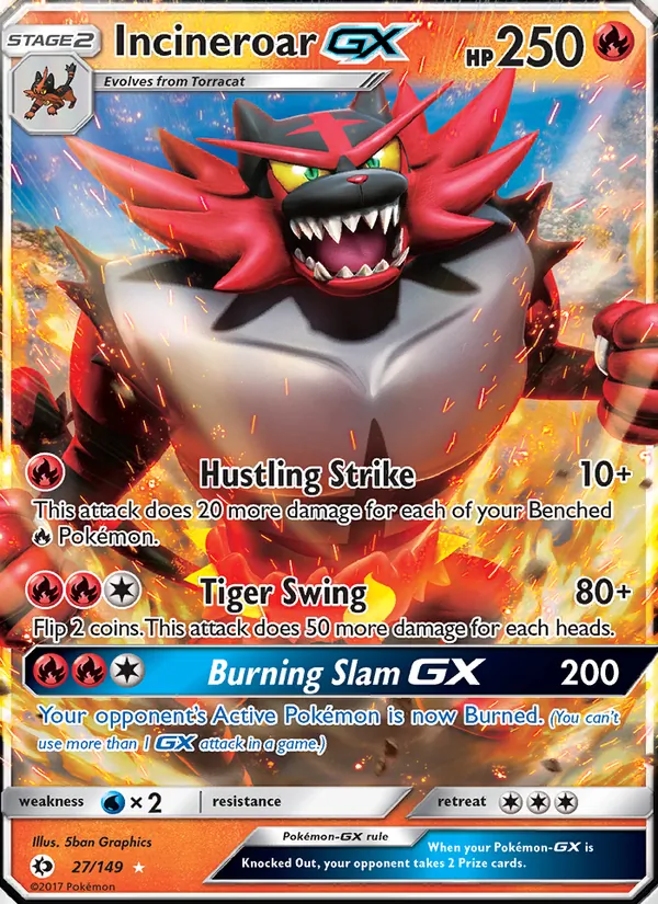 Incineroar GX card