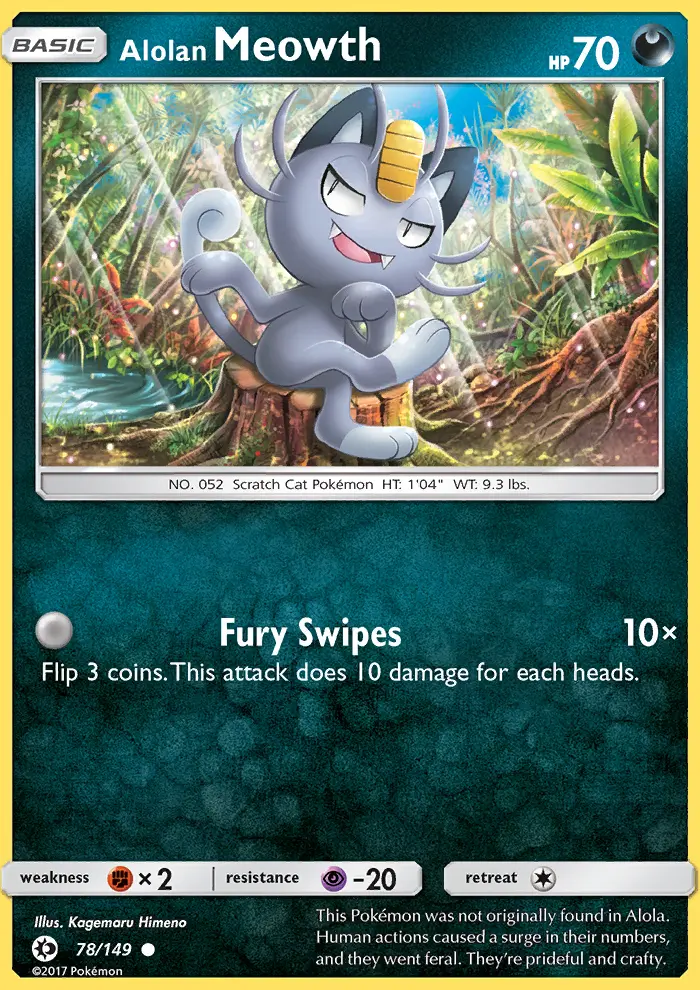 Alolan Meowth card