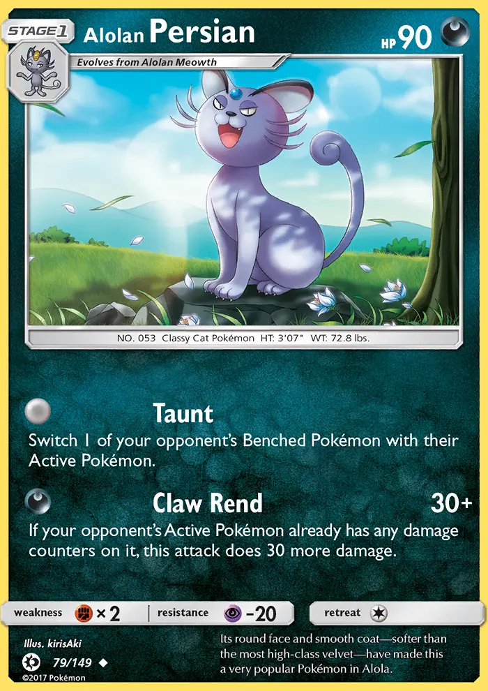 Alolan Persian card