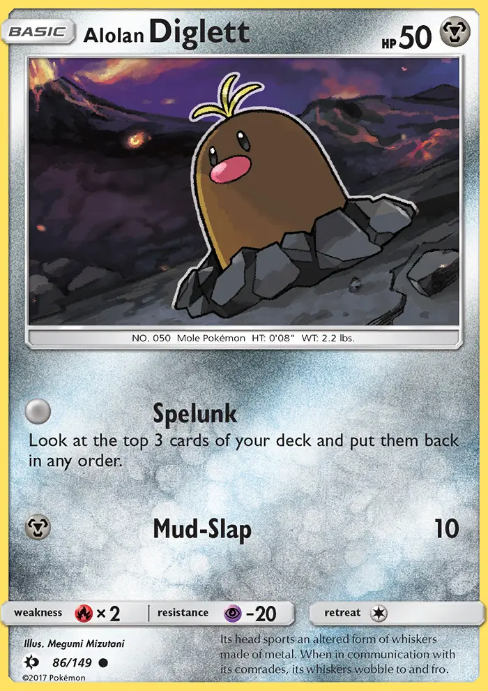 Alolan Diglett card