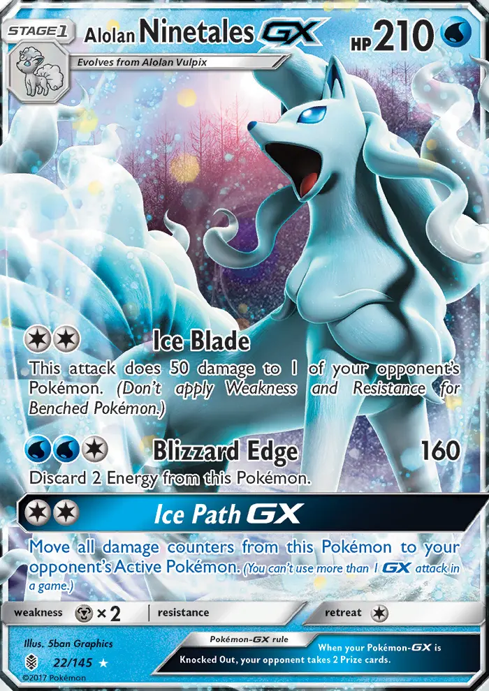 Alolan Ninetales GX card