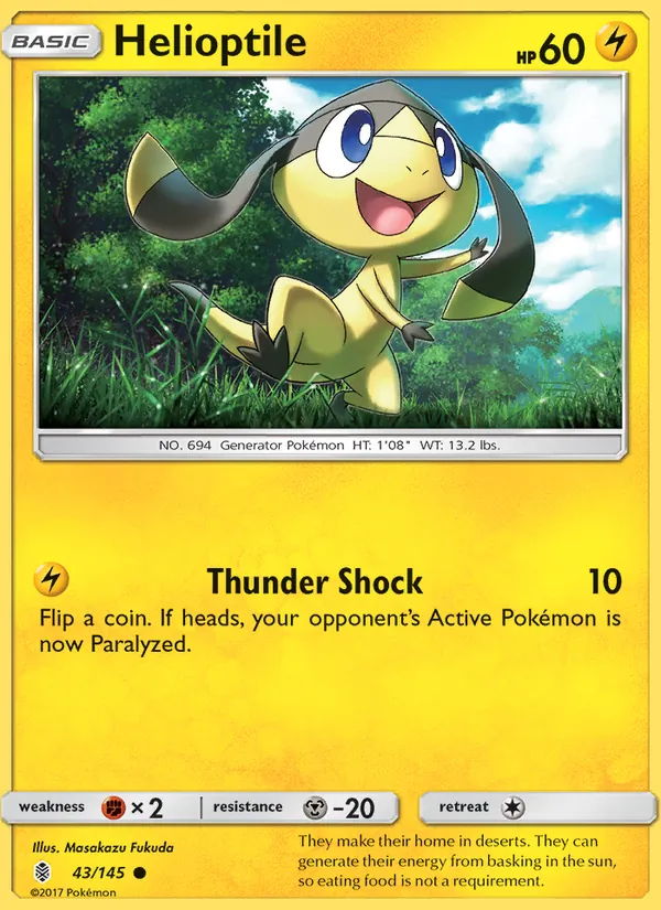 Helioptile card
