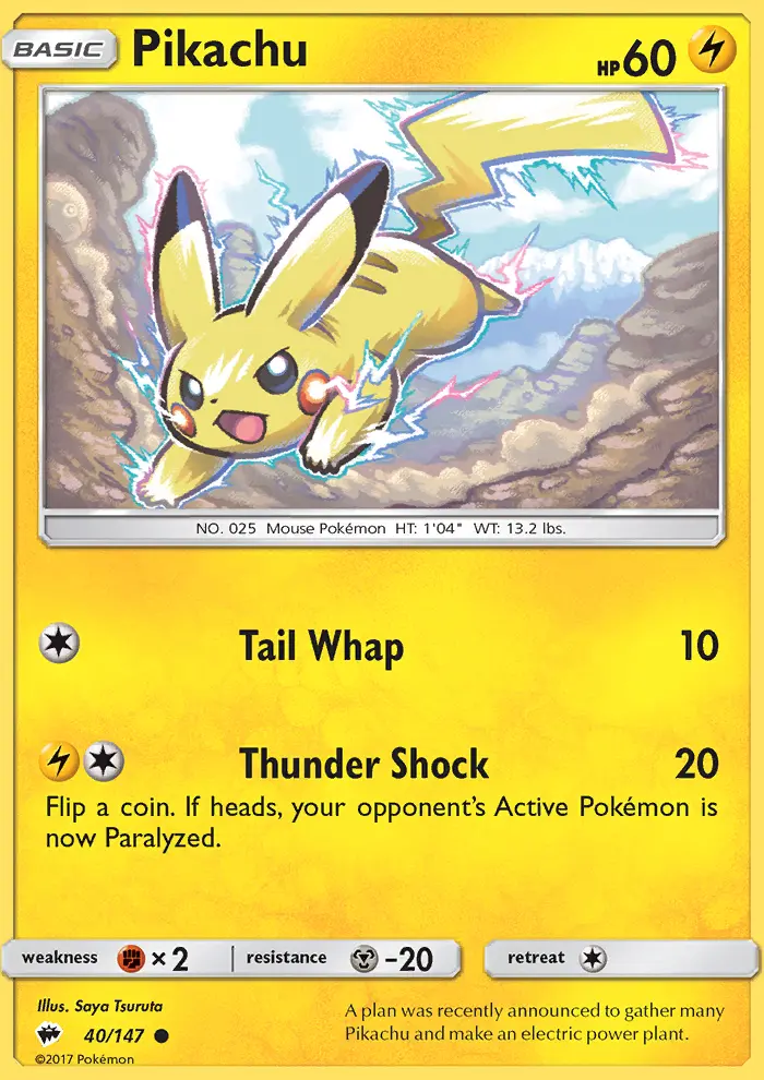 Pikachu card