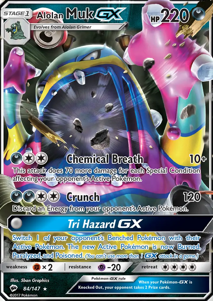 Alolan Muk GX card