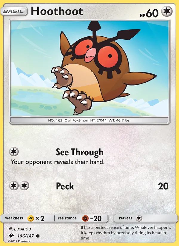 Hoothoot card
