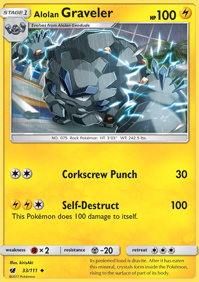 Alolan Graveler card