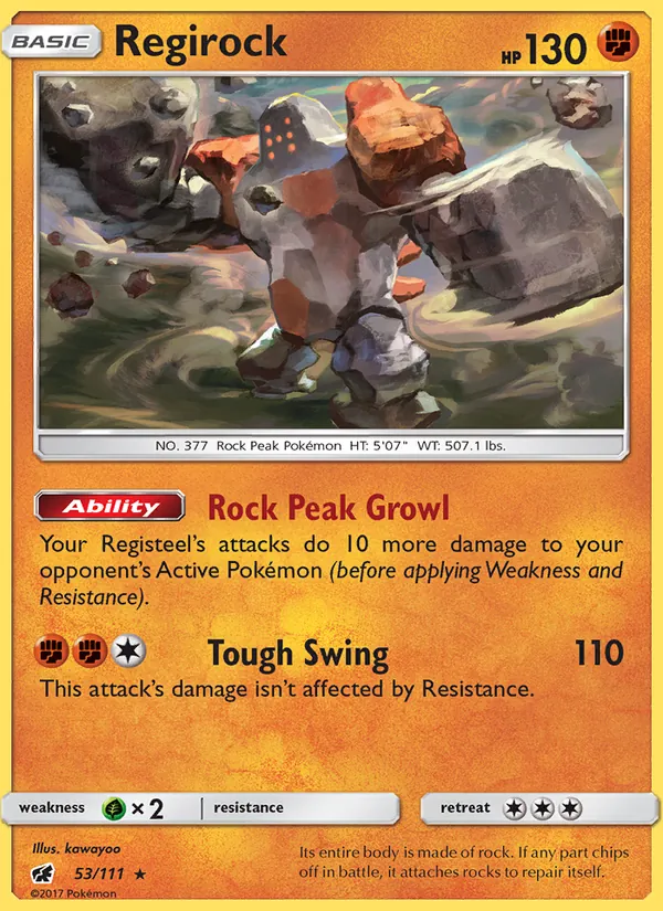 Regirock card