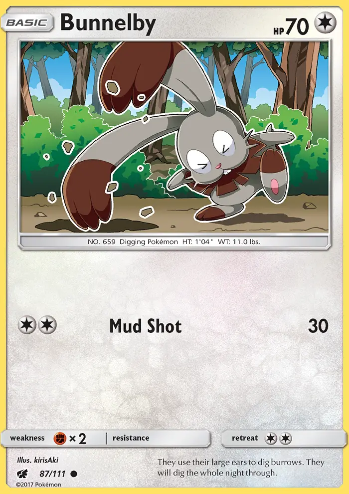 Bunnelby card
