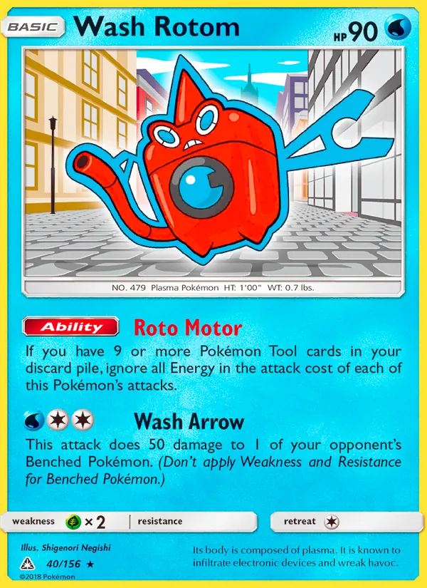 Wash Rotom card