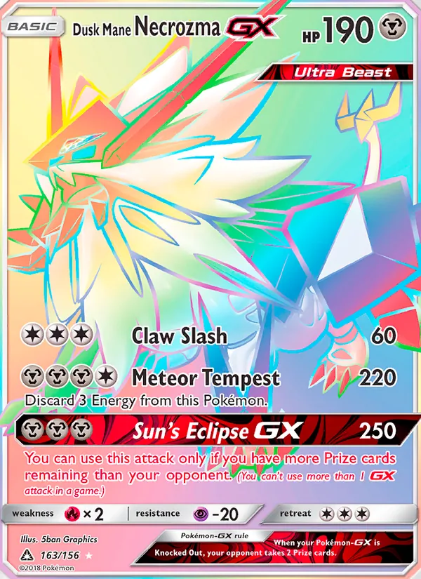 Dusk Mane Necrozma GX card