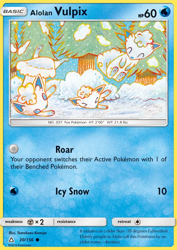 Alolan Vulpix card