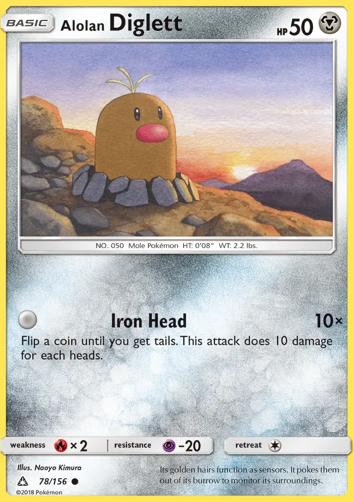 Alolan Diglett card