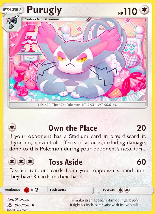 Purugly card
