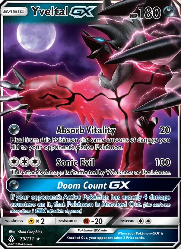 Yveltal GX card