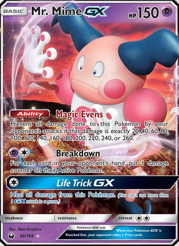 Mr. Mime GX card