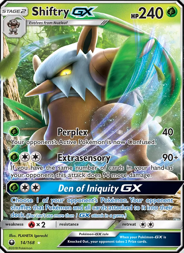 Shiftry GX card