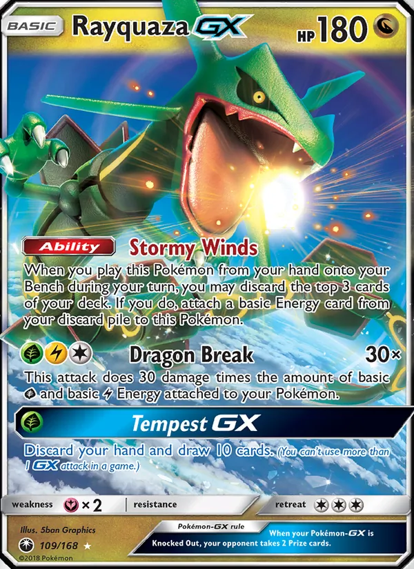 Rayquaza GX card