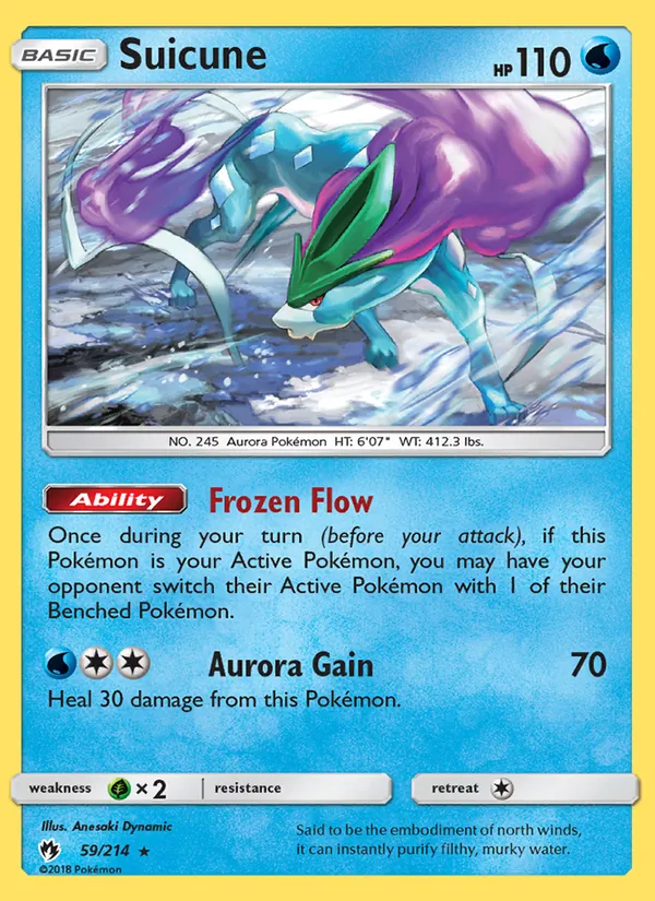 Suicune GX card