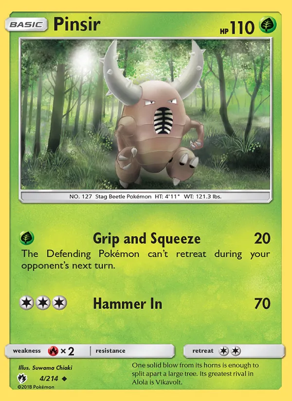 Pinsir card