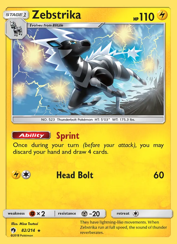 Zebstrika card
