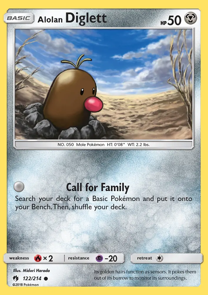Alolan Diglett card