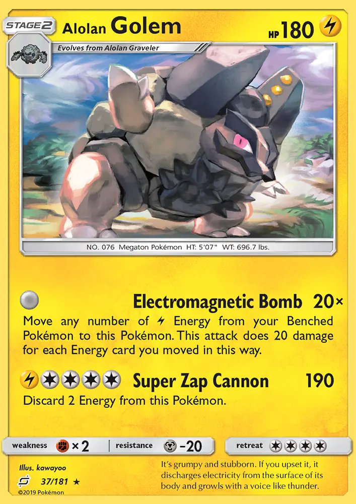 Alolan Golem card