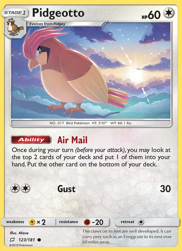 Pidgeotto card