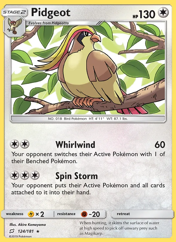 Pidgeot card