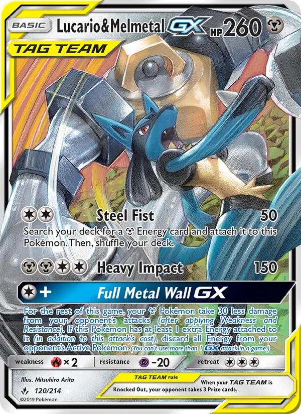 Lucario & Melmetal GX card