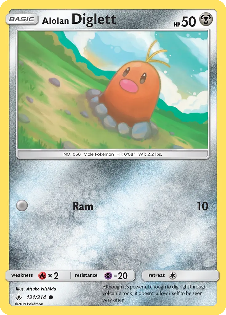 Alolan Diglett card