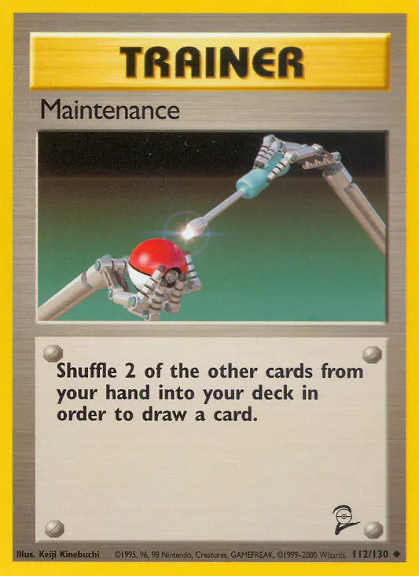 Maintenance card
