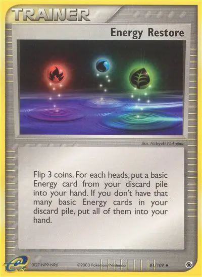 Energy Restore card