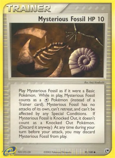 Mysterious Fossil card
