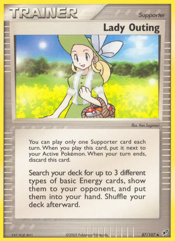 Lady Outing card