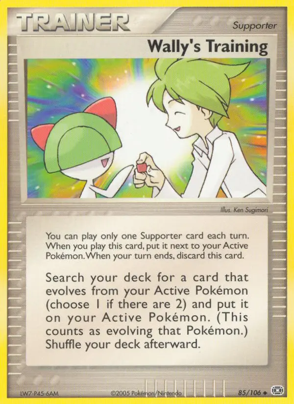 Wally's Training card